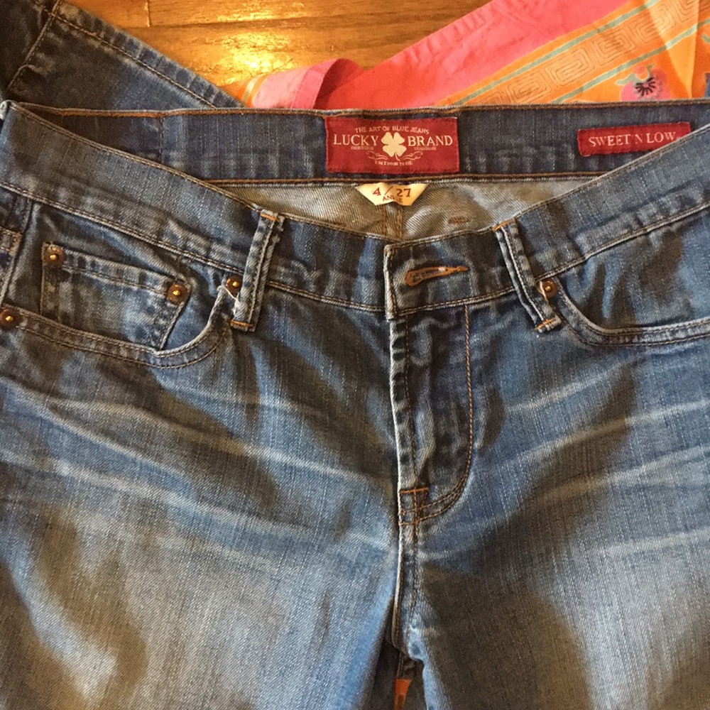 Lucky Brand “sweet and low” jeans.  4/27